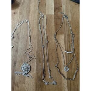 Lauren Conrad, Demdaco, and Claire’s Silver Long Necklace Bundle